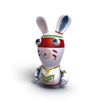 Raving Rabbids Travel in Time Indian Rabbid PVC figure